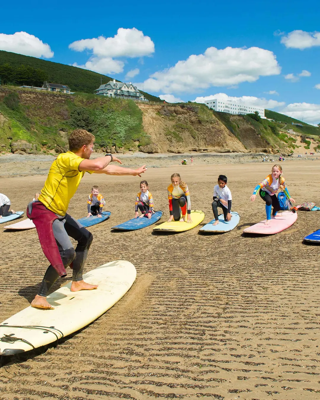 A surfing afternoon at the Tenerife camp